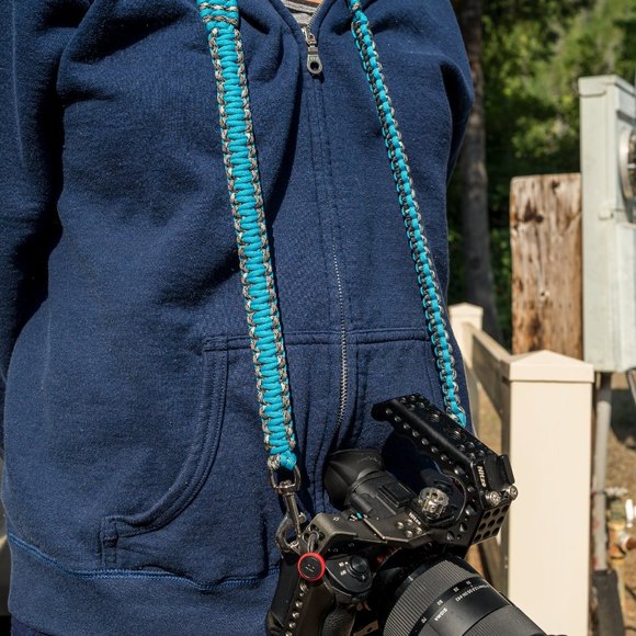 Custom camera Neck strap (paracord) & Matching Wrist strap & Matching key chain - Picture 2 of 5